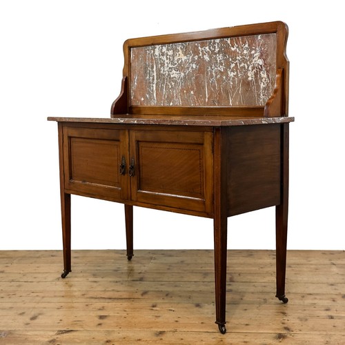 Antique pine washstand with - washstand,