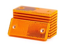 WAS Rectangular Reflex Large Reflector Orange PACK OF 10 BNIB