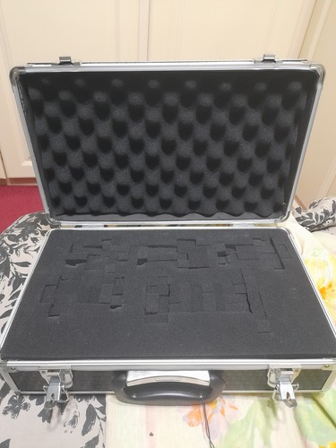 Black flight case - with, foam