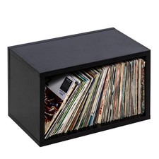Record Box - Vinyl Record Storage - 7" Record Storage (110) Black