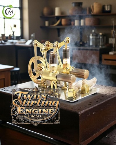 Double cylinder stirling - double,