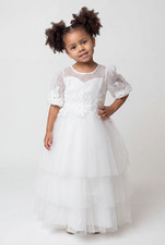 Girls Ivory Communion Dress