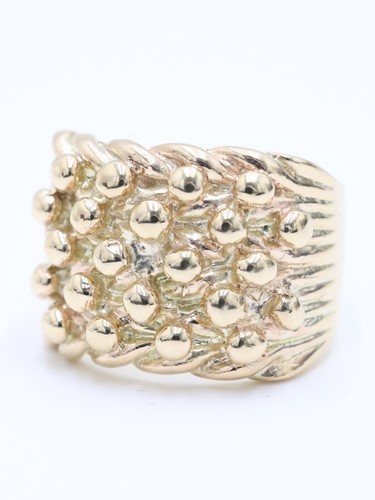 Chunky 9ct yellow solid - gold, 5