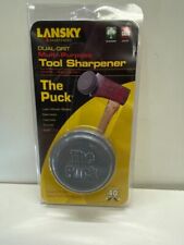 Lansky Puck Sharpening Stone Dual Grit Tool Sharpener Axe Mower Blade Scythe
