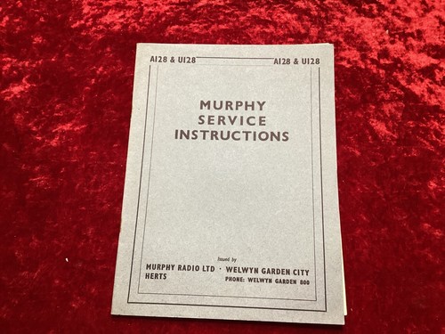 Murphy service manual - murphy,