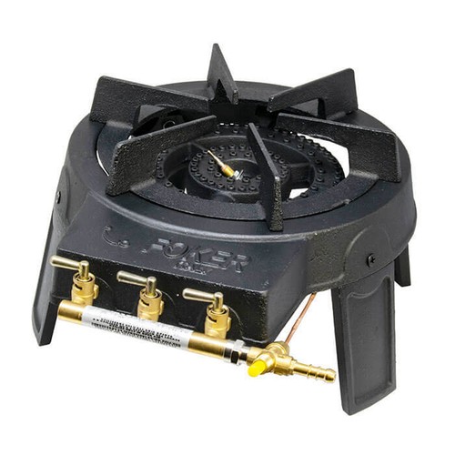 Foker triple burner cast - cast, iron