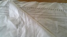 VINTAGE IRISH LINEN TOP SHEET