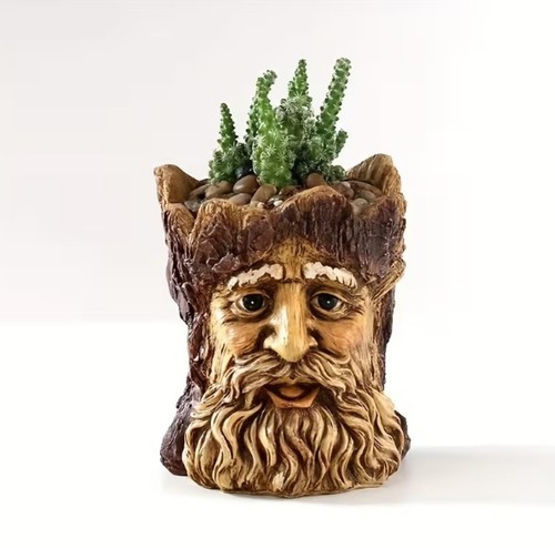 Tree trunk stump planter - stump, old