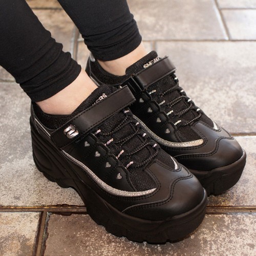 Women high heel sneakers - high, shoes