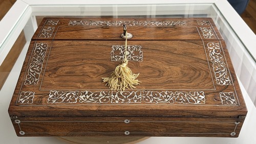 Victorian rosewood writing - rosewood,
