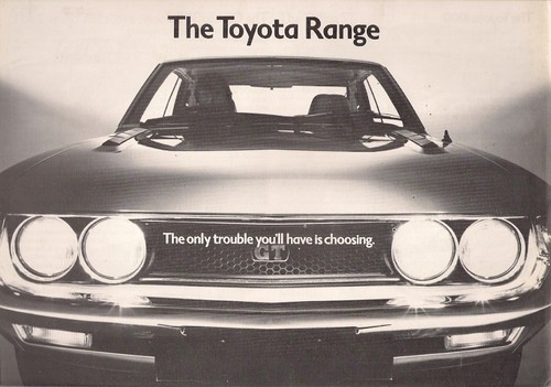 Toyota range 1974 1975 - toyota, 1974-1975
