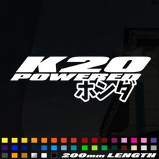 JDM K20 Powered Sticker Vinyl Decal Car Window Bumper JAP Fits Honda Civic Kswap