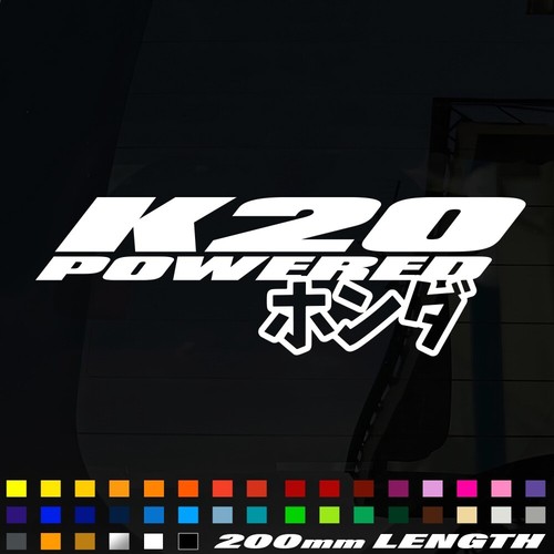 Jdm k20 powered sticker vinyl - jdm,