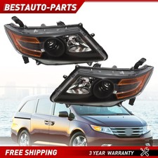 LH+RH Pair Halogen Black Front