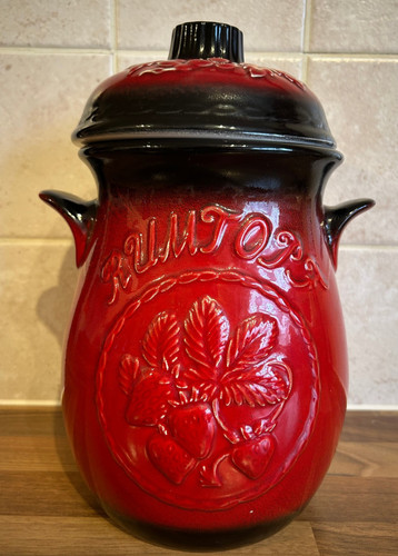 West german rumtopf pot red - west,