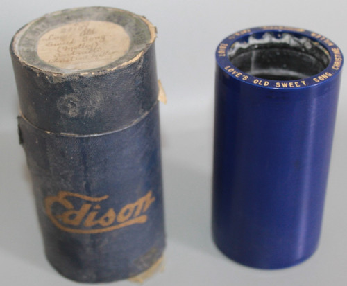 Edison blue amberol - amberol, cylinder