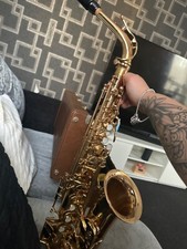 Gold saxophone elkhart  series II musical instrument second hand amazing 