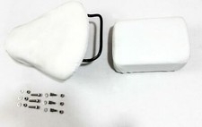 VESPA VBB GL VNA VNB 125 150 SPRINT SUPER SEAT SET WHITE WITH HANDLE