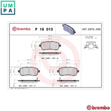 BRAKE PAD SET DISC BRAKE P 16