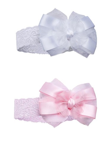Baby girls lace bow headband - baby,
