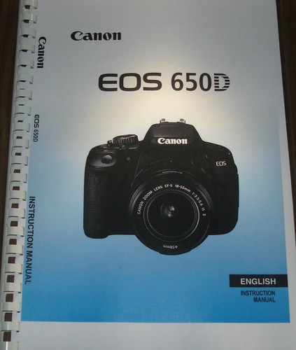 Canon eos 650d user - eos, manual