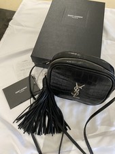 YSL black Mini Lou Croc