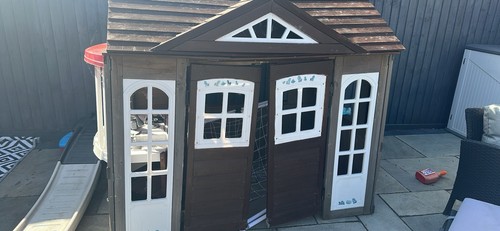 Wooden playhouse including - wooden,