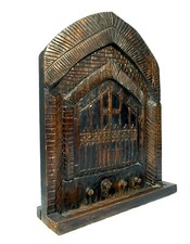 Antique Wooden Carved Fire