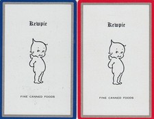 ADS - KEWPIE - set of 2  -  single vintage playing cards