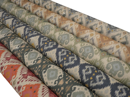 Boho ikat design linen - linen, blend