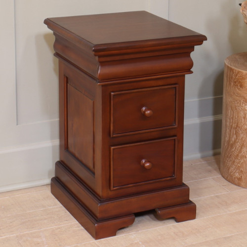 Mahogany bedside cabinet - bedside,
