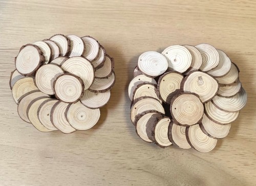 Wood slices natural - x, 42,