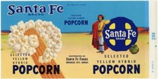 Santa Fe Popcorn old unused 16
