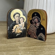 Triptych Religious Wood Carved