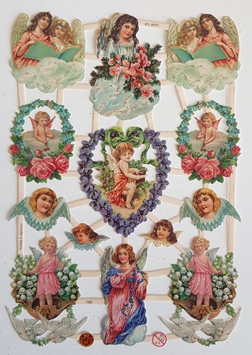 Vintage style angel scraps - style,