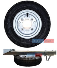 Trailer Spare Wheel & Tyre 3.50" x 8" Erde 102 Complete with SPARE WHEEL CARRIER