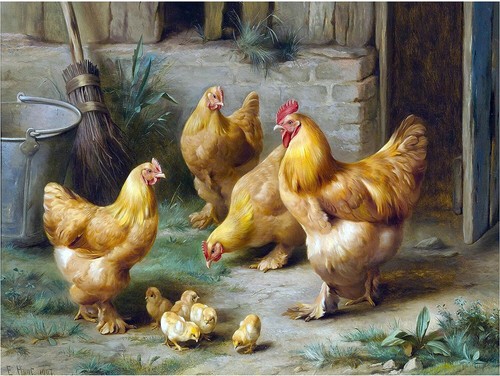 Chicken rooster chick tile - rooster,