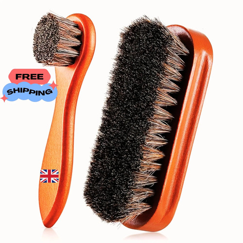 Piece horsehair shoe brush - 2-piece,