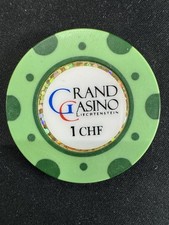 Grad Casino Lichtenstein Hotel 1 CHF Poker Chip Switzerland Token