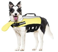 Dog Life Jacket for Swimming - Pet Float Coat Reflective Vest with Padding S/M/L