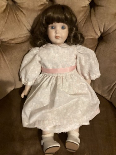 Vintage porcelain doll with - doll,