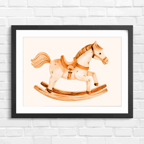 Whimsical vintage rocking - whimsical,