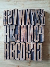 Vintage WOODEN Letterpress