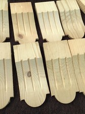 12 X Wooden Carved Applique