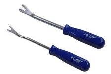 US PRO 2pc CAR DOOR PANEL REMOVER & INTERIOR TRIM CLIP POPPER TOOL KIT 6779
