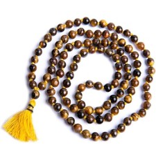 TIGER EYE GEM STONE JAPA MALA