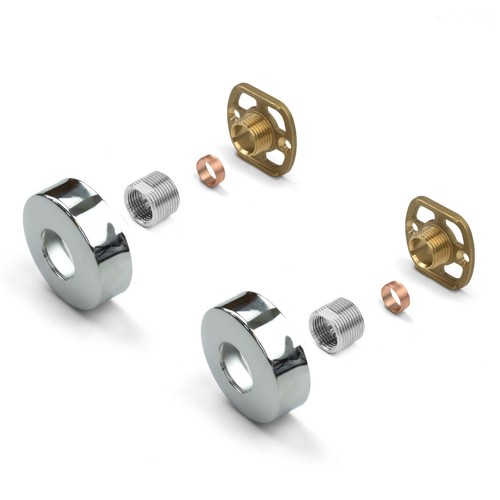 Chrome round shower fixing - round,