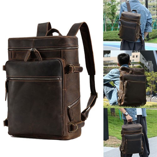 Leather 17in travel - travel, backpack