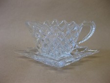 Vintage Pressed Glass Sauce