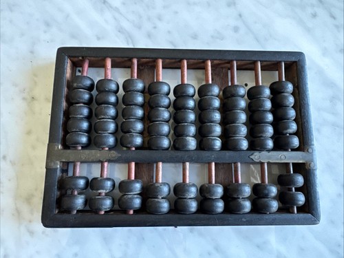 Vintage abacus black - abacus, wood